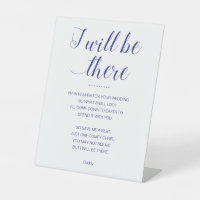 Navy Blue I Will Be There Poem Memorial Wedding