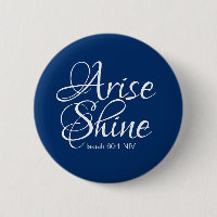 Navy Blue Inspirational Arise and Shine Christian 
