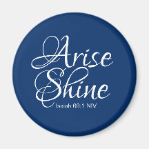 Navy Blue Inspirational Arise and Shine Christian