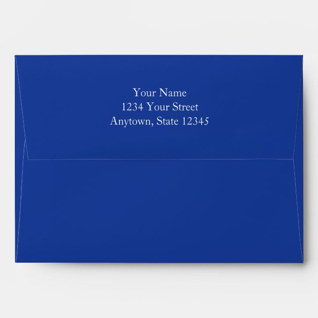 Navy Blue  Invitation or Greeting Card Envelopes (Back (Top Flap))