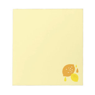  Navy Blue Lemon Art – Refreshing Citrus Design Notepad