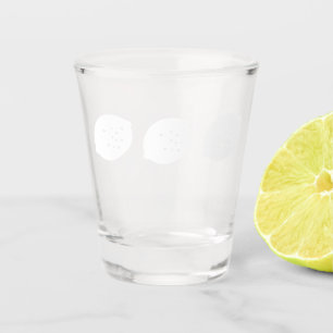 Navy Blue Lemon Art – Refreshing Citrus Design Shot Glass