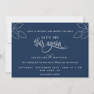 Navy Blue, Let's Try This Again, Love is Patient Save The Date