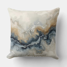 Navy Blue Light Blue Brown Grey Modern Abstract
