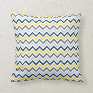 yellow blue gray throw pillows
