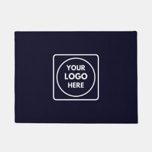 Navy Blue Logo   Modern Professional Branding Doormat