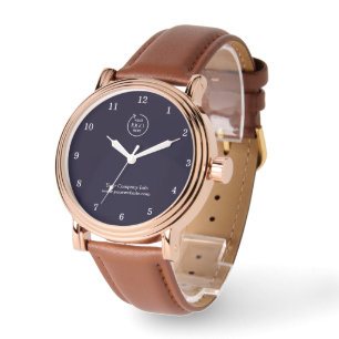 Navy Blue Logo Watch – Custom Business Gift