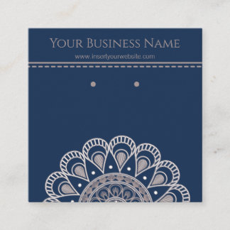 Navy Blue Mandala Earring Display Cards