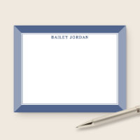 Navy Blue Men's 2-Tone Professional Stationery
