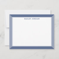 Navy Blue Men's 2-Tone Professional Stationery