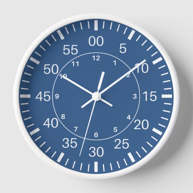 Navy Blue Military Clock (Front)