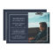 Navy Blue Minimal Celebrating Life | Custom Photo
