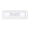 Navy Blue Modern Minimalist Return Address Label
