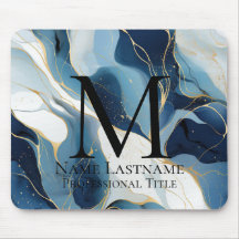 Navy Blue Monogram