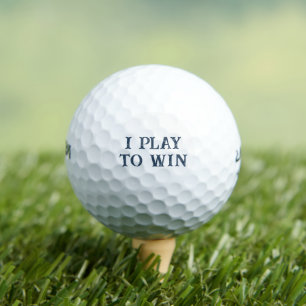 Navy Blue Motivational Quote Golf Balls