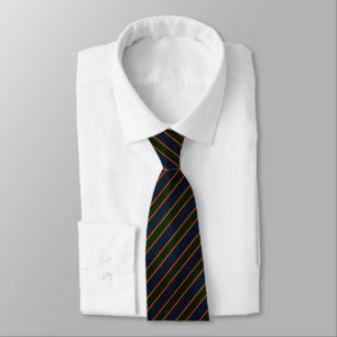 Navy Blue Multi-Stripe  Tie