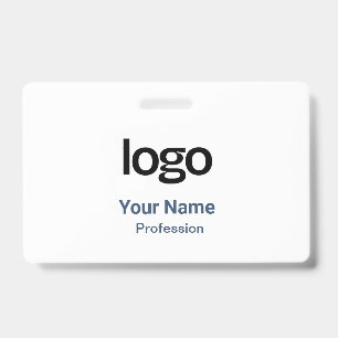 Navy Blue Name Tags Badges ID Badge