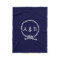 Navy Blue Nautical Rope and Anchor Monogrammed