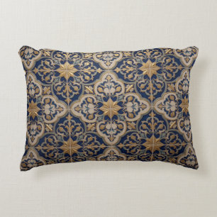 ✨ Navy Blue Ornate Vintage Luxury Style ✨ Decorative Cushion