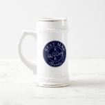 Navy Blue Personalised Best Man Beer Stein<br><div class="desc">Celebrate your Best Man with this elegant and personalised navy blue wedding gift beer stein. Featuring a sleek, modern design with a trendy handwritten calligraphy script, this custom stein showcases his name and role in the wedding party together with initials of wedding couple. Perfect for a sophisticated yet stylish touch,...</div>
