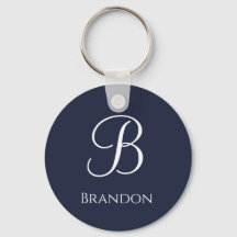 Navy Blue Personalised Name and Monogram