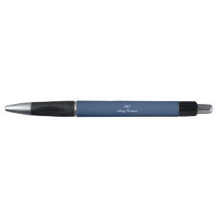 Navy Blue Personalized Name Pen Elegant Style