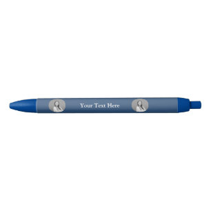 Navy Blue Personalized Name Pen Elegant Style