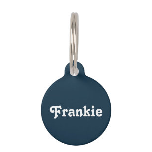 Navy Blue Pet Tag