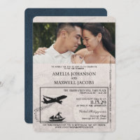 Navy Blue Philippines Passport Wedding