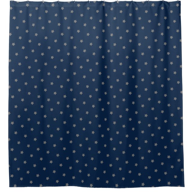 Navy Blue Photo Background for Christmas Pictures Shower Curtain (Front)