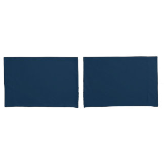 Navy Blue Pillowcases – Solid Color Bedroom Pillow