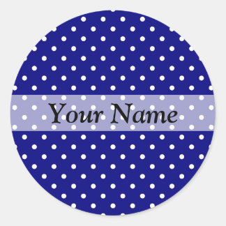 Navy White Polka Dots Craft Supplies | Zazzle.co.uk