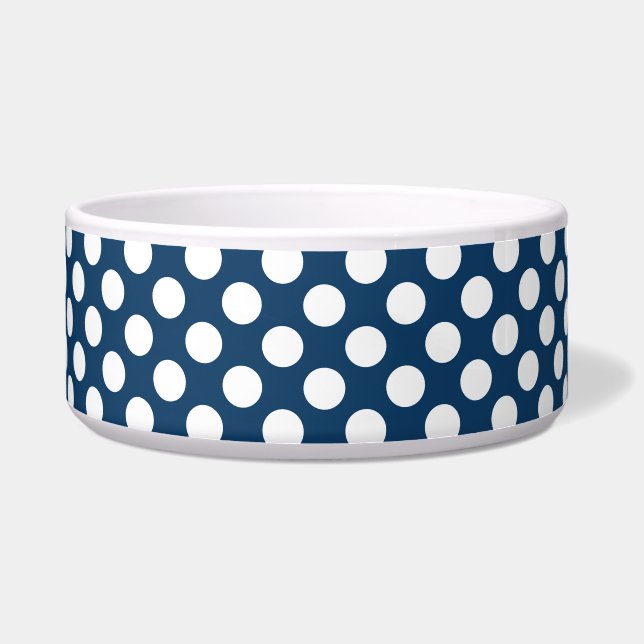 Navy Blue Polka Dots, Polka Dot Pattern, Dots (Front)