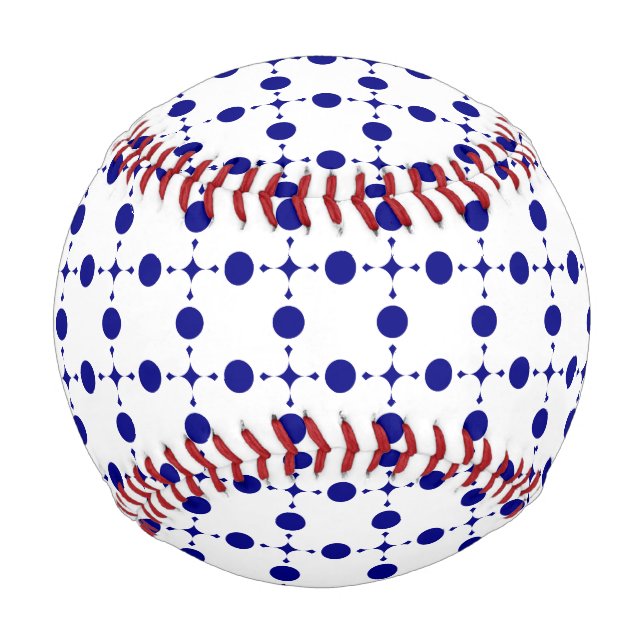 Navy Blue Polka Dots, Polka Dot Pattern, Dots Baseball (Back)
