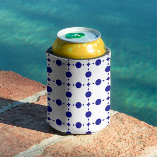 Navy Blue Polka Dots, Polka Dot Pattern, Dots Can Cooler