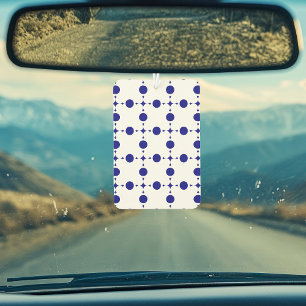 Navy Blue Polka Dots, Polka Dot Pattern, Dots Car Air Freshener