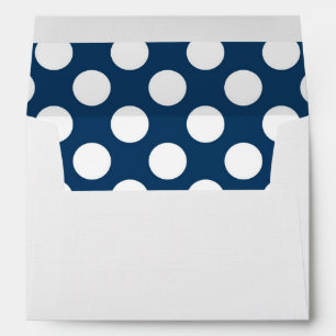 Navy Blue Polka Dots, Polka Dot Pattern, Dots Envelope