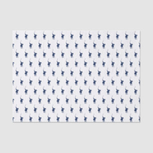 Navy Blue Polo Player Tissue Paper