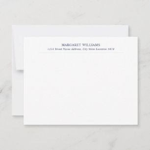 Navy Blue Professional Name Address Card