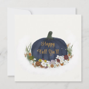 Navy Blue Pumpkin happy fall 