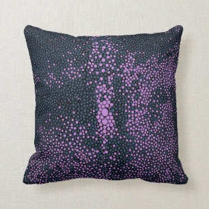 Navy blue & Purple Shagreen Cushion