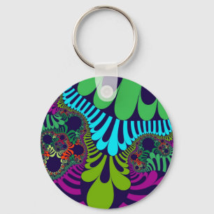 Navy Blue Rainbow Mod Key Ring