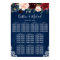 Navy Blue Red Blush Floral Wedding Seating Chart