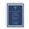 Navy Blue Religious Invitation