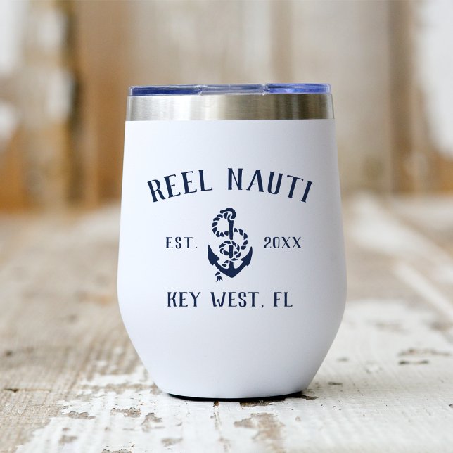 Navy Blue Rustic Anchor | Boat Name (Creator Uploaded)