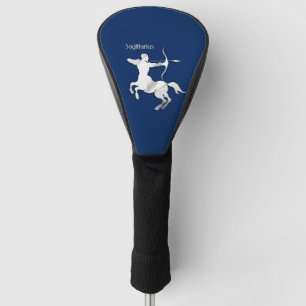 Navy Blue Sagittarius Zodiac Golf Head Cover