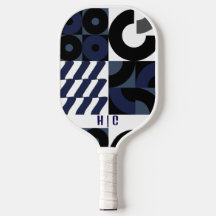 Navy Blue Seamless Pattern | Modern Monogram