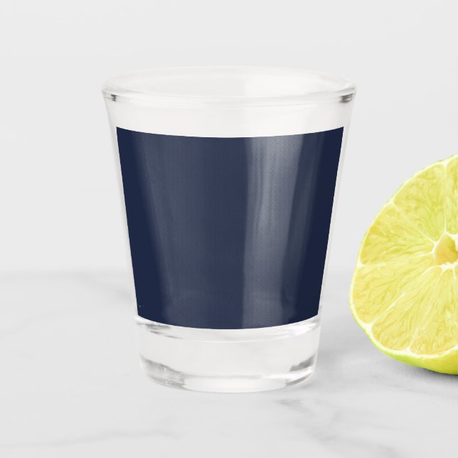 Navy Blue Shot Glass (Front)