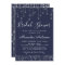 Navy Blue Silver String Lights Bridal Shower
