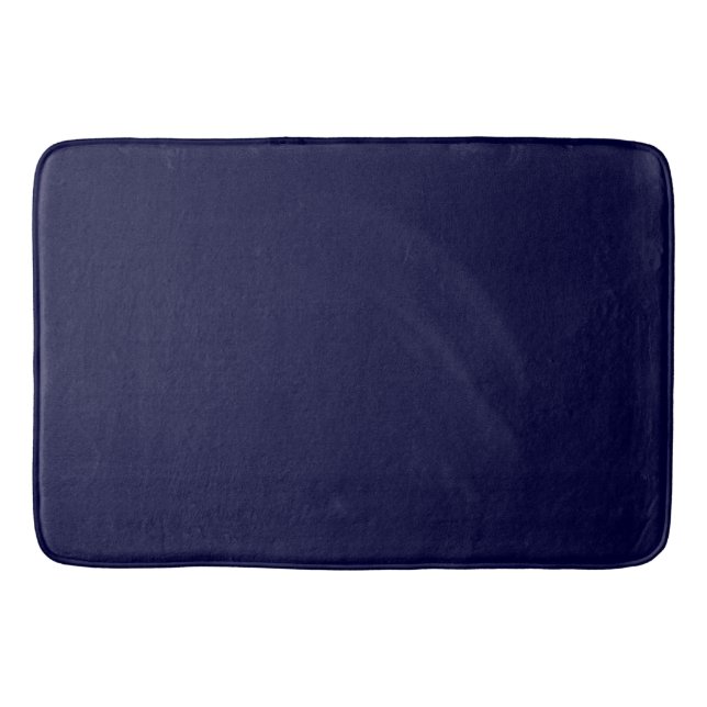 Navy Blue solid colour Bath Mat (Front)